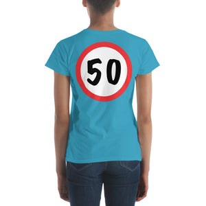 T-Shirt 50, Sarah, Jarige Job, birthday - Scattando Verkleedhuis