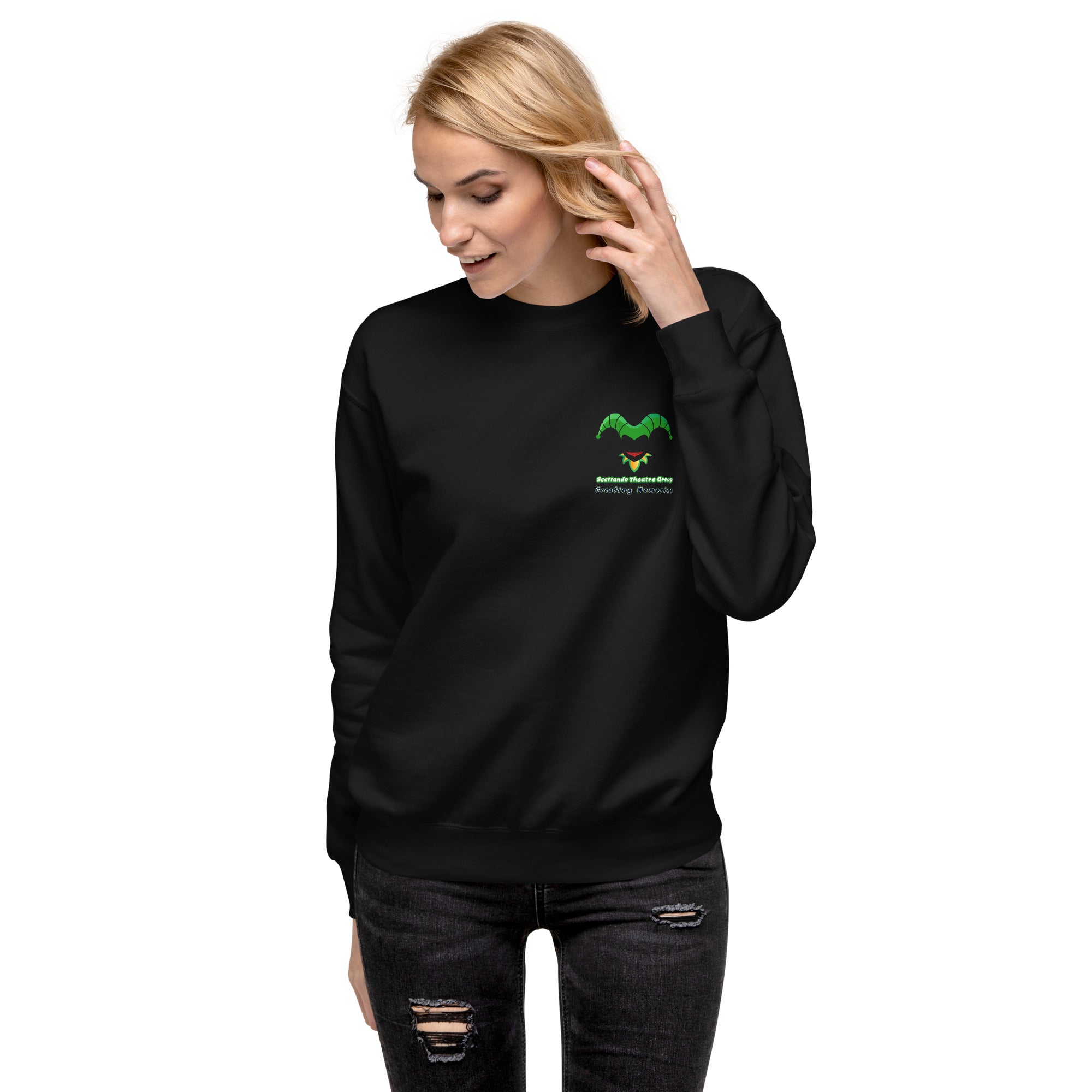 Scattando Theatre Group Uniseks premium sweatshirt