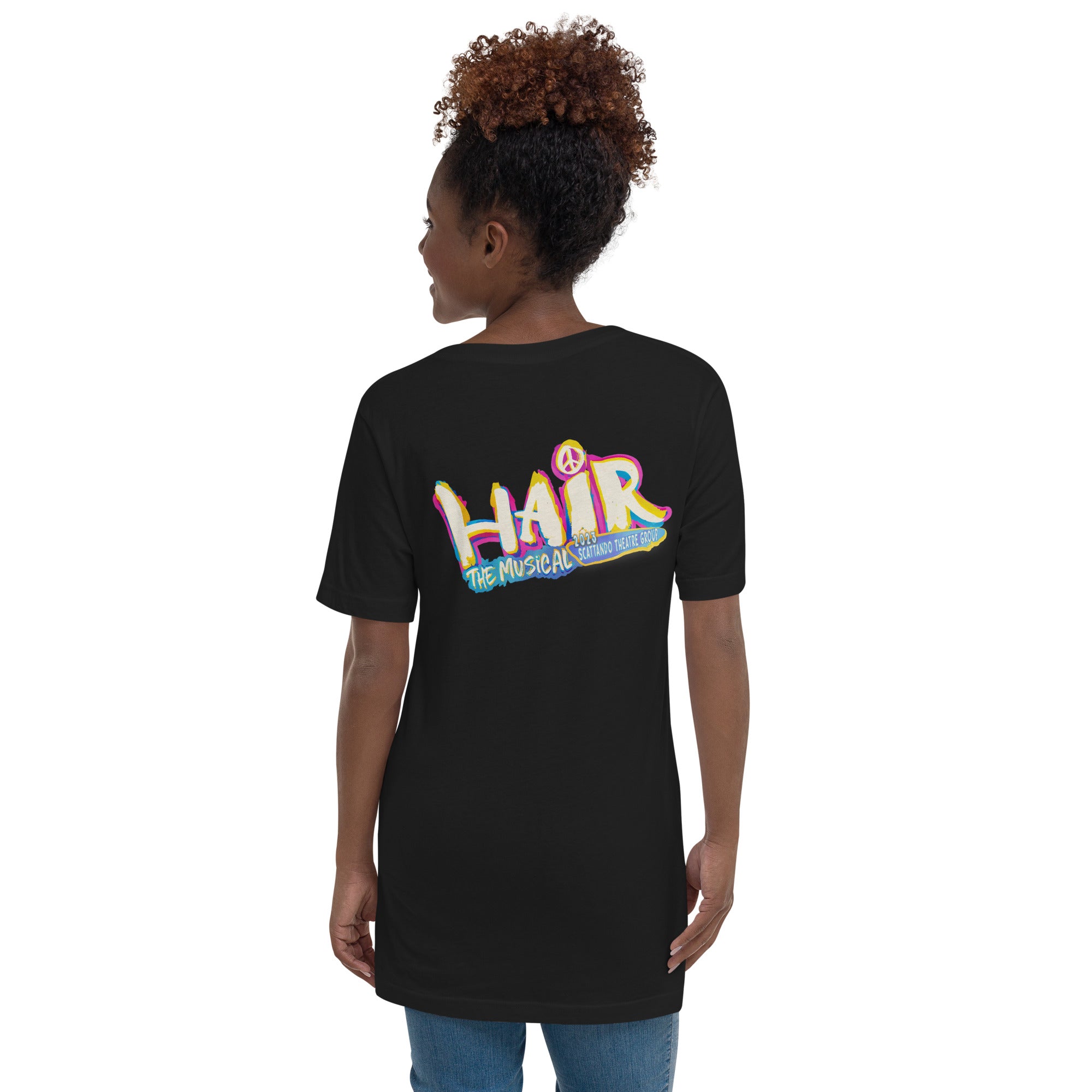 STG HAIR 2023 Uniseks T-shirt met V-hals en korte mouwen